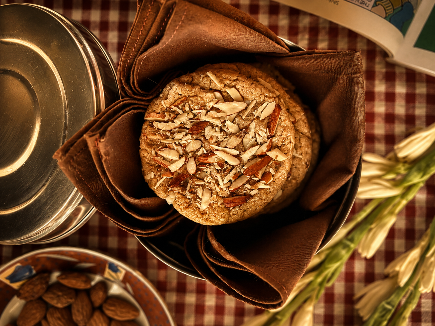 Almond Cinnamon Cookies, third angle